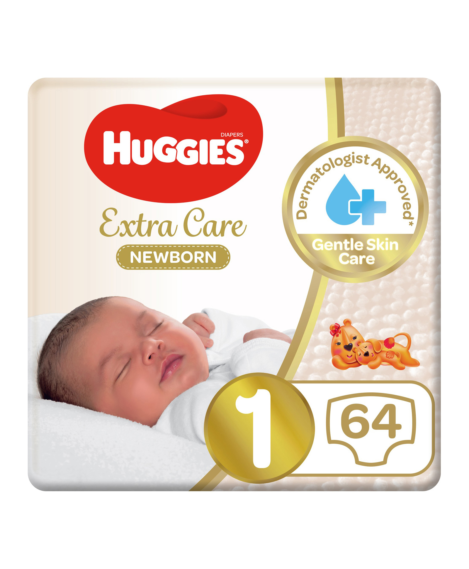 Huggies New Born Diapers Value Pack Size 1 - 64 Pieces Online In UAE ...