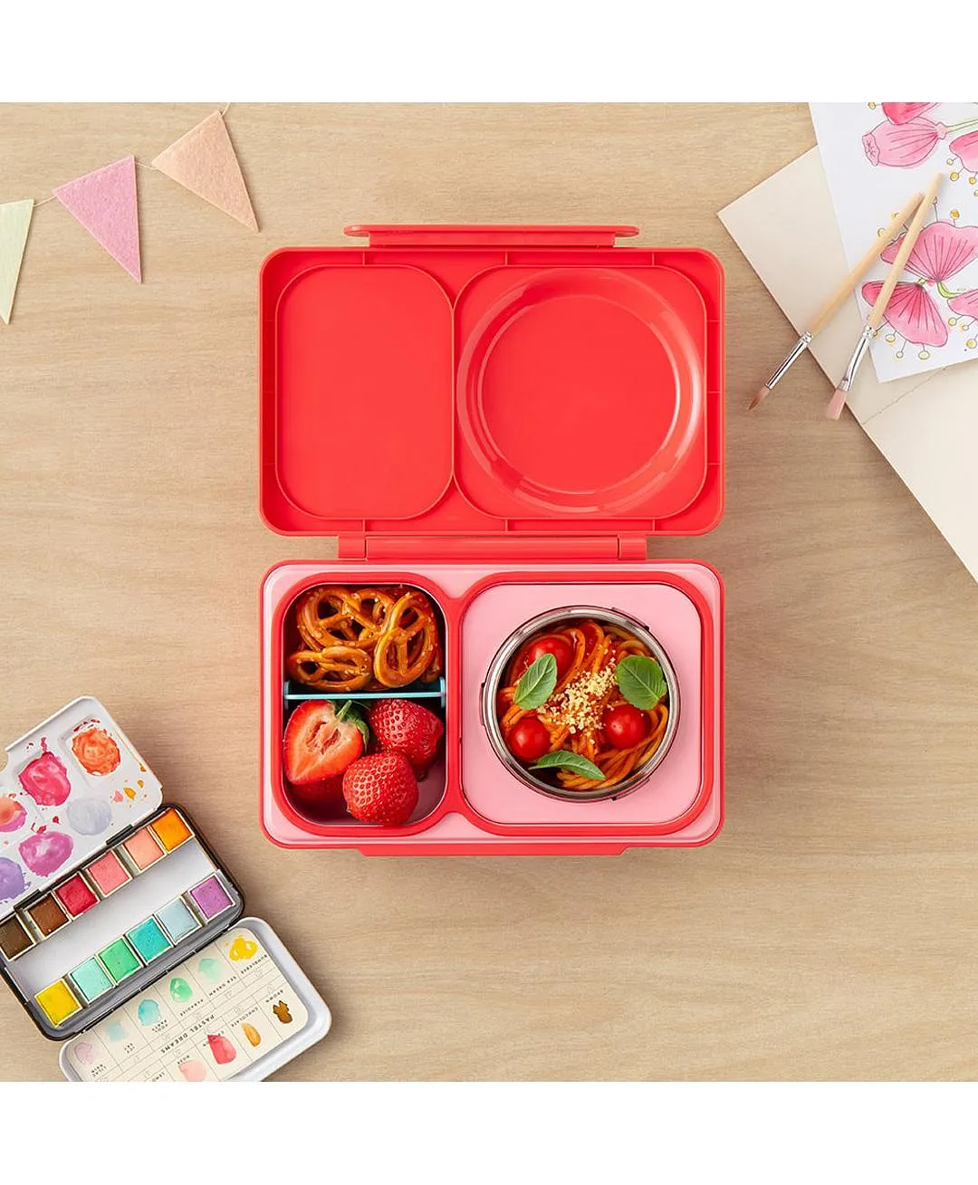 OmieBox Up Bento Box With Thermos And Ice Pack, Food Grade Material ...