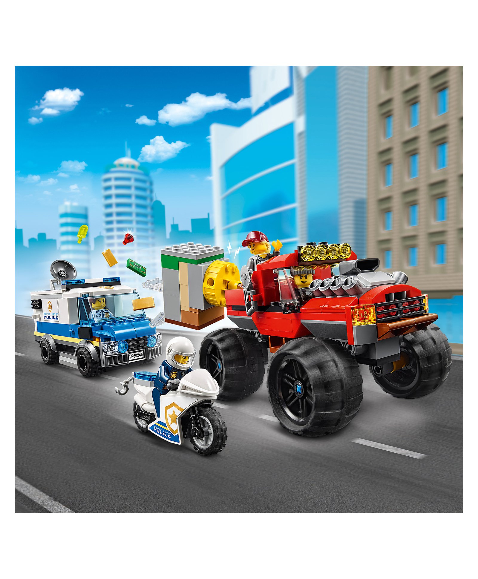 LEGO City Police Monster Truck Heist Toy 60245 - 362 Pieces Online in ...