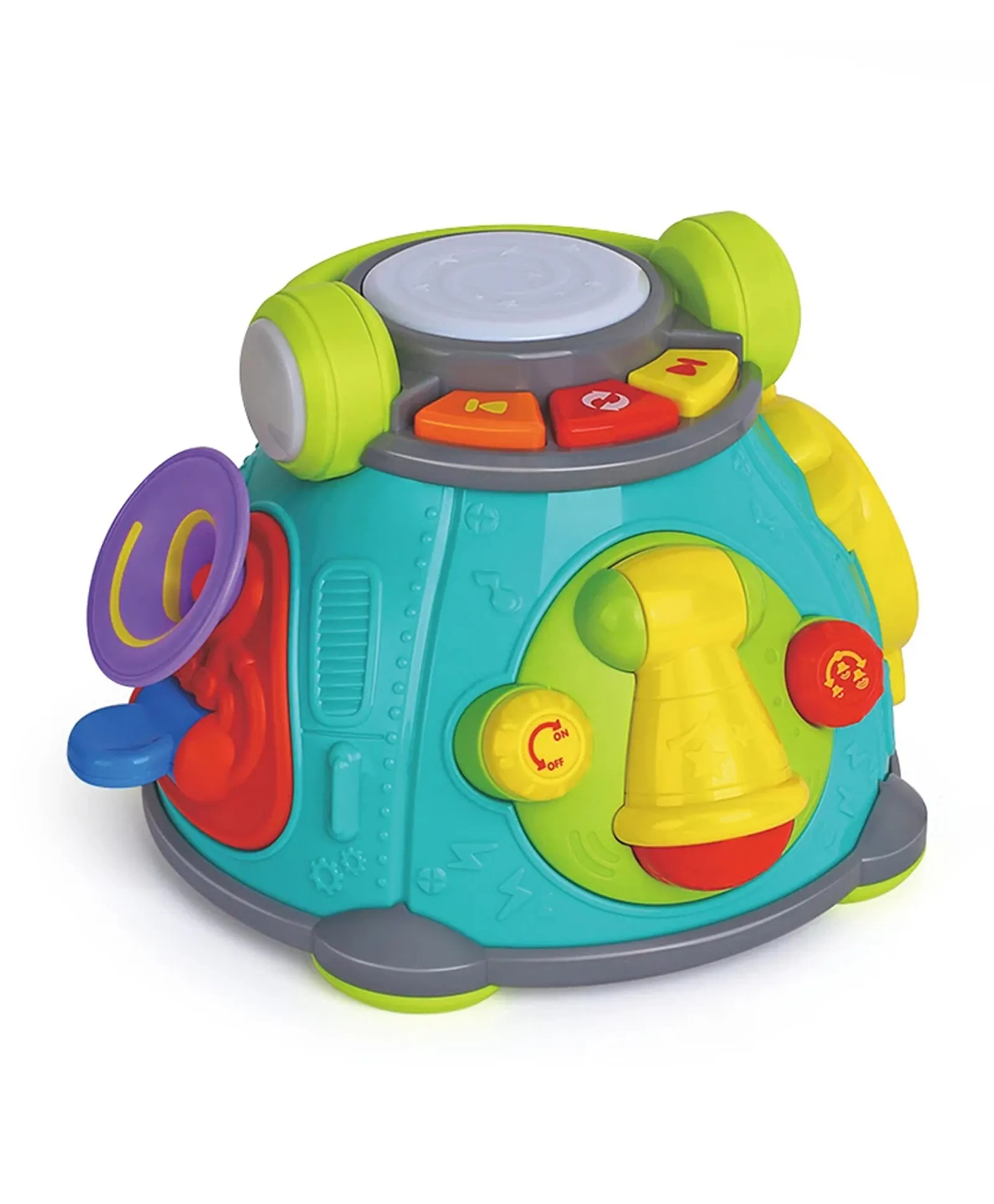 Hola Baby Music Drum Toy with Microphone Realistic Sound Effects 3 Volume Settings 12 Months Multicolour Online in UAE Buy at Best Price from FirstCry.ae 526f6ae519234