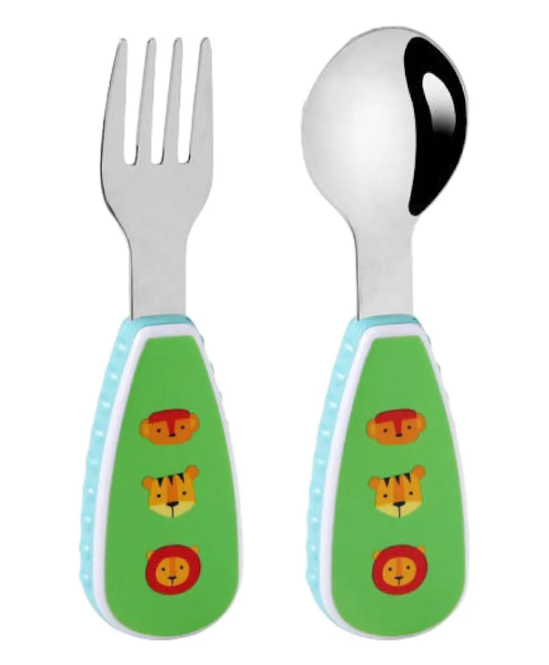 Doodle Kiddo Animal Kids Cutlery Set with Case, Easy To Clean, Rounded ...