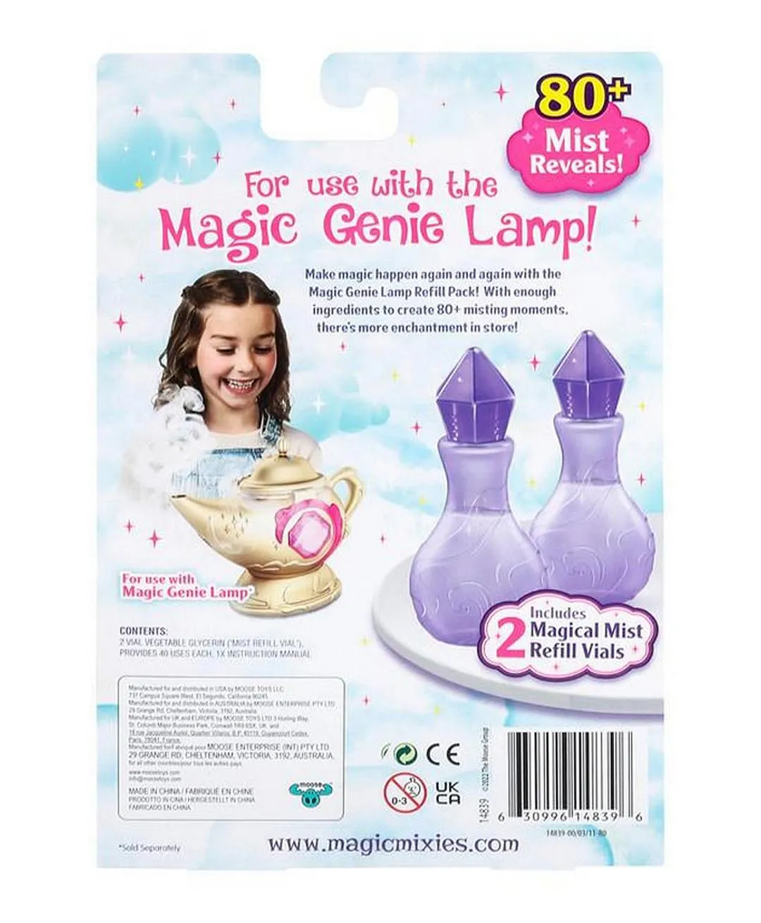 Magic mixies genie lamp refill pack magical mist 80 uses kids 5