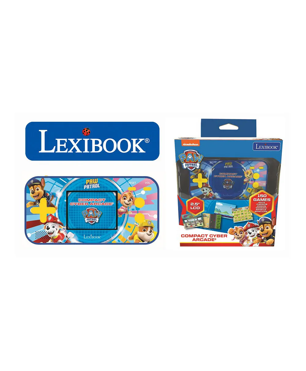 Lexibook Paw Patrol Compact Cyber Arcade Portable Console - 150 Games ...