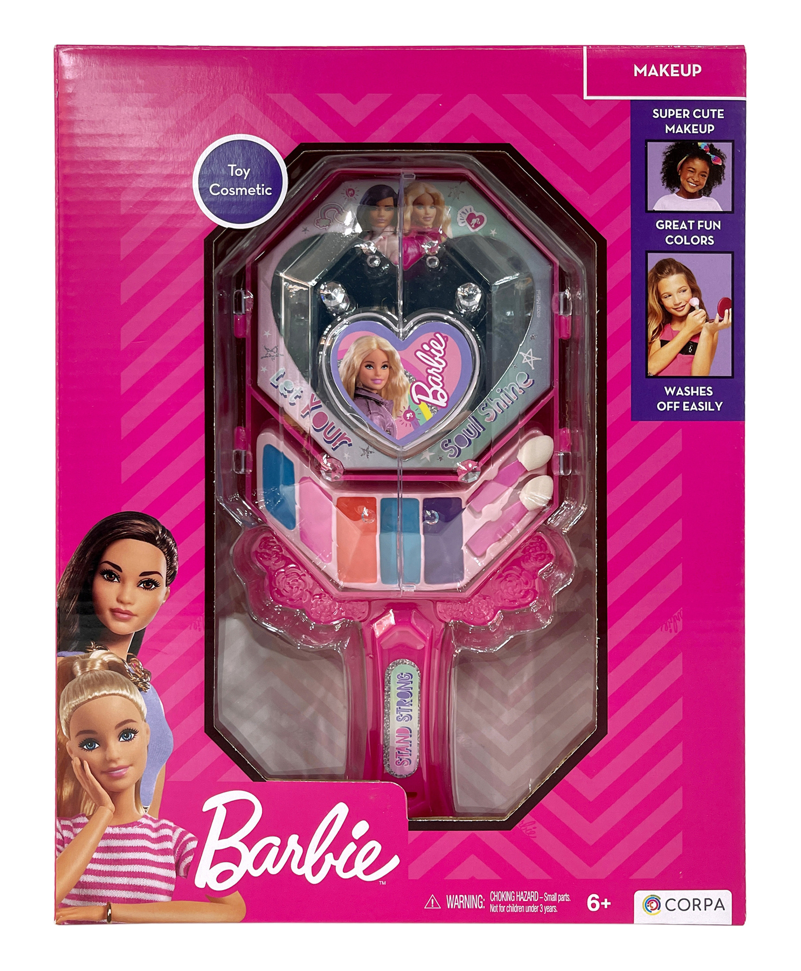 Barbie Hand Mirror with Cosmetics in a Box- Pink Online in UAE, Buy at ...