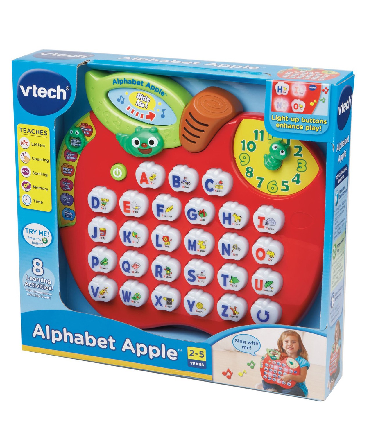 Vtech Light Up Alphabet Apple Shape Musical Toy Red Online In Uae